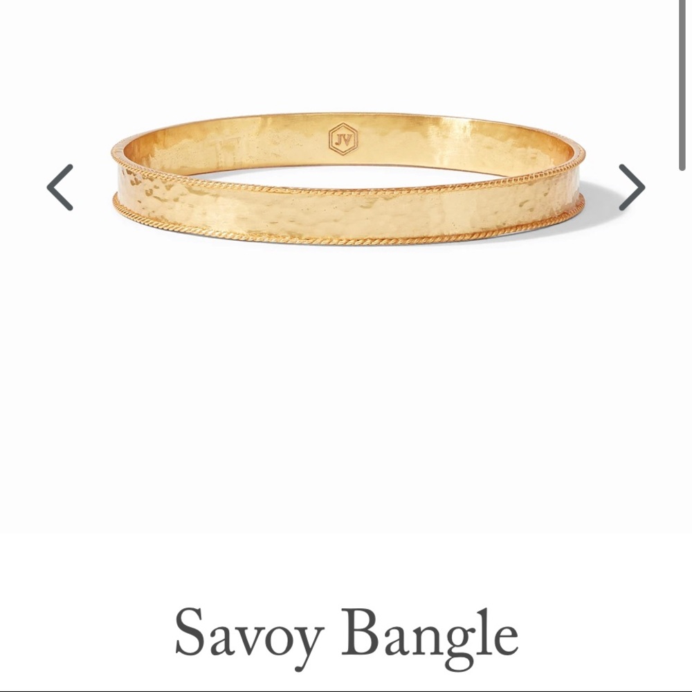 JULIE VOS Savoy gold bangle EUC sz Medium